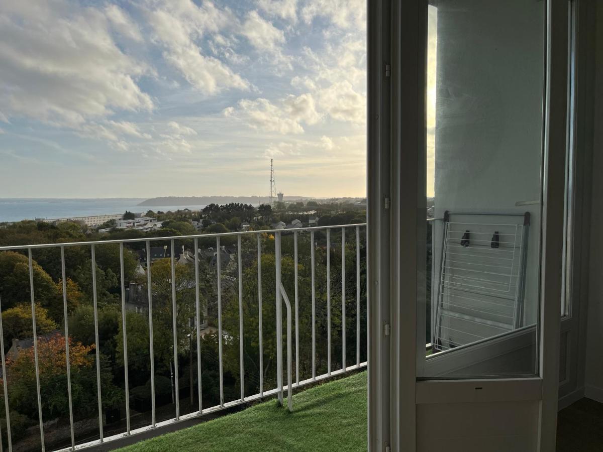 Nouveau! Appartement Vue Mer 180° Et Place Parking Brest Extérieur photo